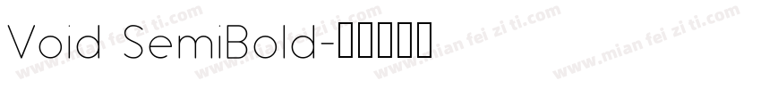 Void SemiBold字体转换